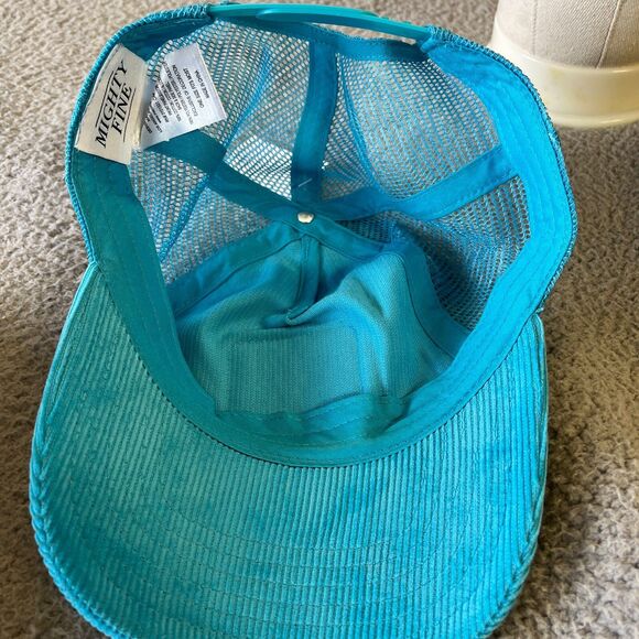 VTG Corduroy Hat Thank You Have A Nice Day Trucker Mesh Back Patch Script - Picture 8 of 8